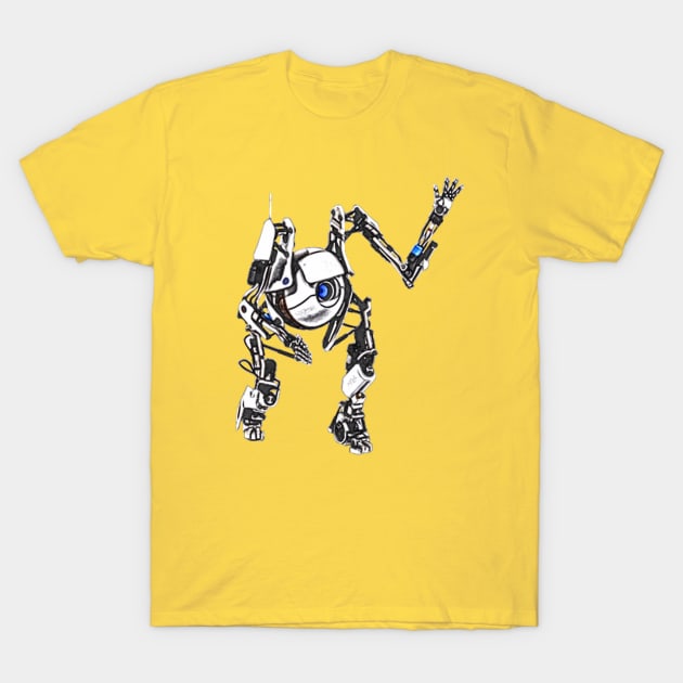 Portal 2 Atlas Waving Hello T-Shirt by Green_Shirts